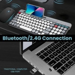 2.4Ghz Bluetooth-compaitble Dual Mode Wireless Multi-Device Keyboard M