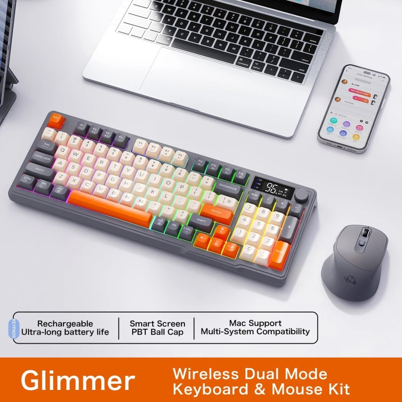 M96 Screen Wireless Keyboard Mouse Kit ZIYOULANG Bluetooth Keyboard Wi M96 Screen Wireless Keyboard Mouse Kit ZIYOULANG Bluetooth Keyboard Wi