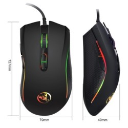 HXSJ V700BW A869 USB Keyboard Mouse Kit 61-key Wired RGB Backlight Com
