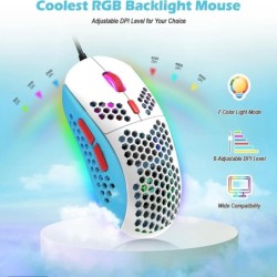 60 Mechanical Keyboard and Mouse Combo + Tray USB C Cable, RGB LED Bac