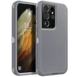Gray For Samsung Galaxy S21 Ultra/S21+ Plus/S21/S21 FE 5G Case Heavy D