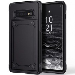 Black For Samsung Galaxy S10/S10+/S10 Plus Case Hybrid Shockproof Rugg