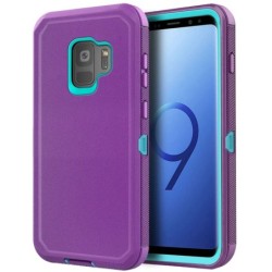 Purple For Samsung Galaxy S9 / S9 Plus S9+ Case Heavy Duty Shockproof 