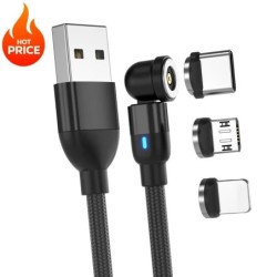 USB CIP All in One Cable Micro USB Cable 540 Swivel Magnetic Forcephon