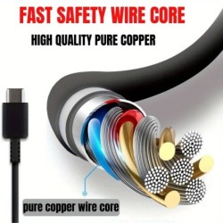 FASTFISH 10-Pack USB-C to USB-C Cable, 25W PD Fast Charging Data Cord 