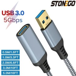 STONEGO USB 3.0 Extension Cable Extension Cable Compatible with USB Ke