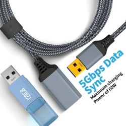 STONEGO USB 3.0 Extension Cable Extension Cable Compatible with USB Ke