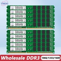 10Pcs Wholesale DDR3 2GB 4GB 8GB Desktop Memory Ram PC3 8500 10600 128
