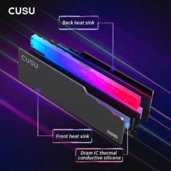 CUSU Memoria Ram Ddr4 8GB 16GB RGB DDR4 3200MHz 3600MHz 1.35V 288pin U