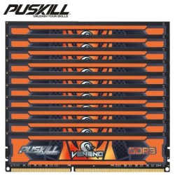 10 PCS PUSKILL Desktop Memoria Ram DDR3 8GB 4GB 2GB 1.5V 240 Pin PC3 1