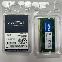 Crucial RAM DDR3 DDR3L 8GB 1600MHz SODIMM Ram PC- 12800 1.35V 204Pin f