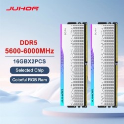 JUHOR Desktop Memory RGB DDR5 16GBX2 6000MHz 5600MHz Dimm High speed M