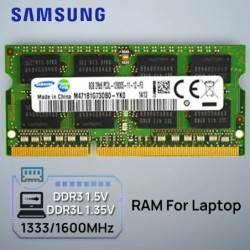 Samsung Laptop Memory DDR3L 1.35V / DDR3 1.5V 1333 1600 MT/s MHz 4GB 8