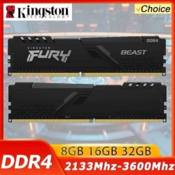 Kingston Fury Beast DDR4 8G 16G 32GB 3600 3200 2666Mhz RAM PC Memory 2