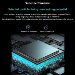 DDR5 Desktop Memory Ram 16GB 6000MHZ 6400MHZ CL38 memory overclocking,