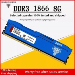Blue DDR3 RAM 8GB 1600MHZ 1866MHZ 240Pin CL11 DIMMPC3-12800 PC Desktop