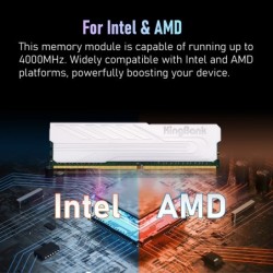  KingBank Computer Desktop Memory Ram DDR4 8G/16G 2666/3200/4000MHz wi