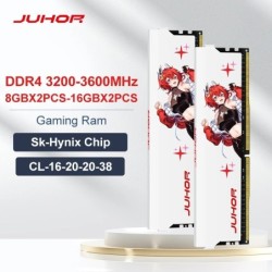 JUHOR Memoria Ram ddr4 8GB 16GB 3200MHz 3600MHz DIMM Desktop Gaming Me