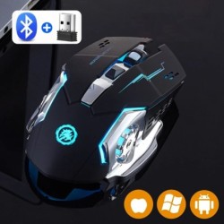 Rechargeable Wireless Mouse Gaming Computer Silent Bluetooth Mouse 2.4