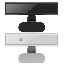 Facial Recognition Webcam with Single Microphone for Windows Hello Com