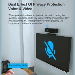 1080P FHD Web Camera with Speaker Microphone 30fps Computer Web Cam No