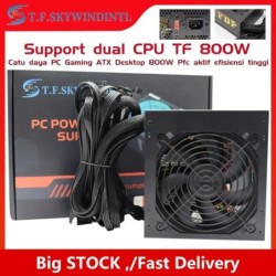 800W ATX Power Supply ATX Desktop Computer PSU Gold Mining Chia Rated 