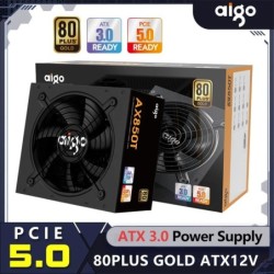 Aigo AX Power Supply 850W PCIE 5.0 ATX 3.0 Full Modular 80Plus Gold Ce