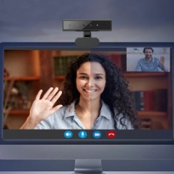 Facial Recognition Webcam for Windows 10/11 with Base Identification L
