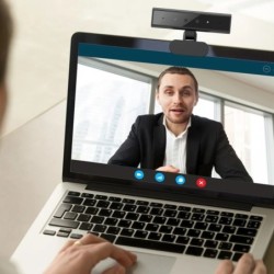 Facial Recognition Webcam for Windows 10/11 with Base Identification L