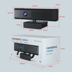 1080P FHD Computer Web Camera with Speaker Microphone 30fps Desktop Co
