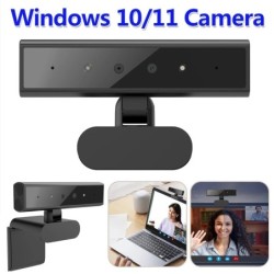 Facial Recognition Webcam for Windows 10/11 with Base Identification L