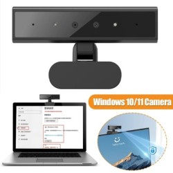 Facial Recognition Webcam for Windows 10/11 with Base Identification L