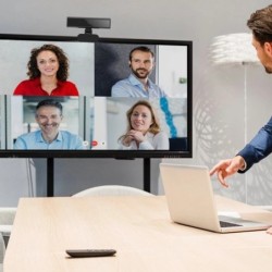 Facial Recognition Webcam with Single Microphone for Windows Hello USB