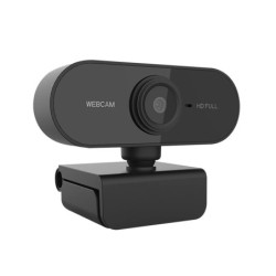 Webcam 1080P with Microphone Meeting Web Camera Autofocus 360 Degree D