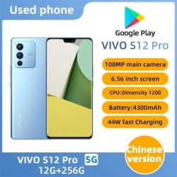 VIVO S12 Pro 5G ROM 256GB 6.56in Android CPU Dimensity 1200 Screen 100