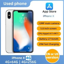 Apple iphone X ios 5.8 inch 256GB ROM All Colours in Good Condition Or
