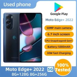 Motorola Moto Edge+ 2022 XT2201 5g ROM 256GB 6.7in AMOLED Screen CPU S