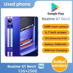 Realme GT Neo3 Android 5G Unlocked 6.7 inch 256G All Colours in Good C
