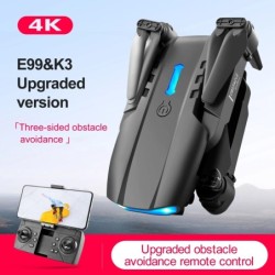 E99 PRO Drone with Flash Professional 4K Dual Camera WIFI Obstacle Avo