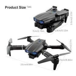 E99 Professional RC Drone, Dual Camera Double Folding RC Quadcopter He