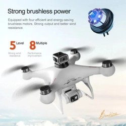S116 MAX Drone Professional with 3 Batteries 8K Dual Camera Optical Fl