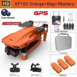 KF102 4K HD GPS Drone with Dual Camera 2-Axis Gimbal Optical Flow WiFi