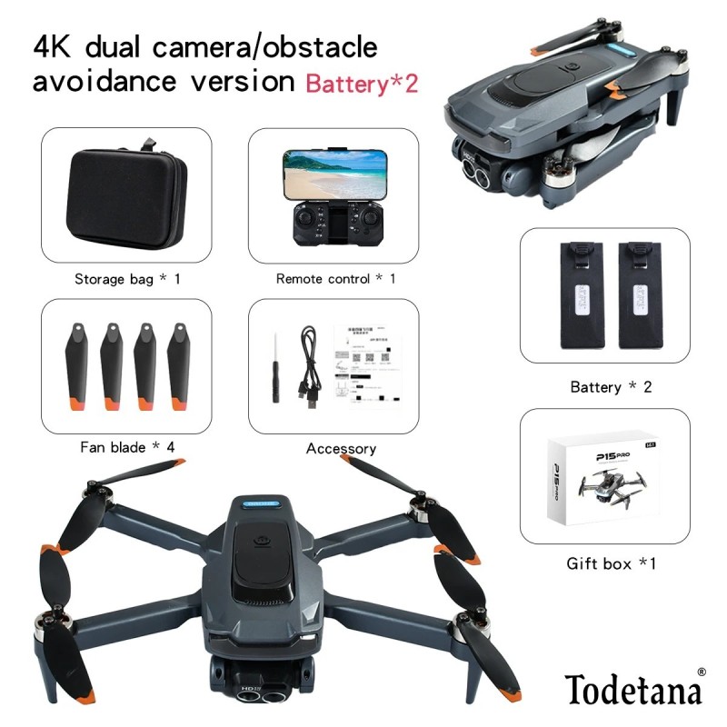 P15 Drone Professional 4K Aerial Photography Quadcopter HD Dual Camera