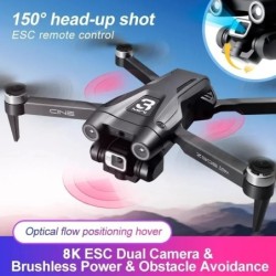 With 3 Battery Z908 Max Drone Brushless 8K HD Dual Camera Optical Flow