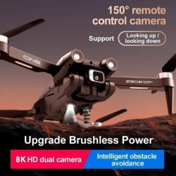 With 3 Battery Z908 Max Drone Brushless 8K HD Dual Camera Optical Flow
