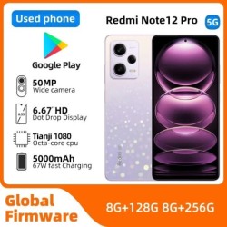 Redmi note 12 pro 5G Android 6.67 inch 8GB RAM 256GB ROM Unlocked All 