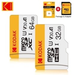 Original KODAK Memory Card 64GB 128GB 256GB U3 4K Micro SD Card 32GB S