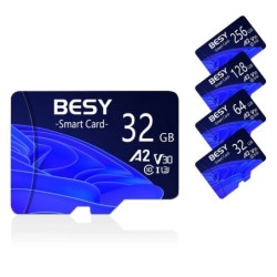 Original BESY Micro Card SD TF C10 32GB 64GB 128GB 256GB Up to 129MB/s