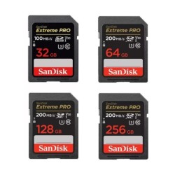 SanDisk Extreme PRO 32GB SDHC 256GB 128GB 64GB SDXC UHS-I Card Extreme