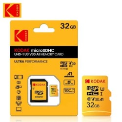 Kodak Micro SD 32GB-256GB Memory Card - High Speed ​​Class 10 U3 UHS-I